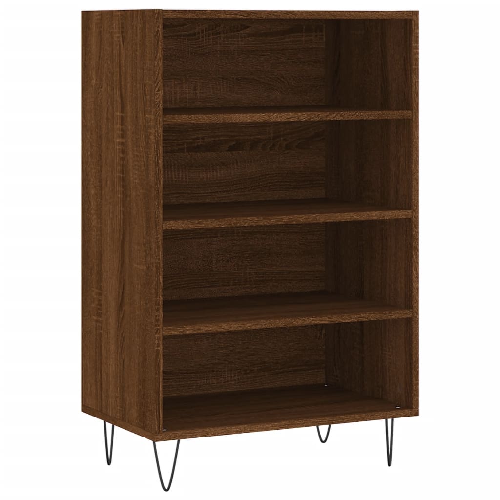 Credenza Rovere Marrone 57x35x90 cm in Legno Multistrato - homemem39