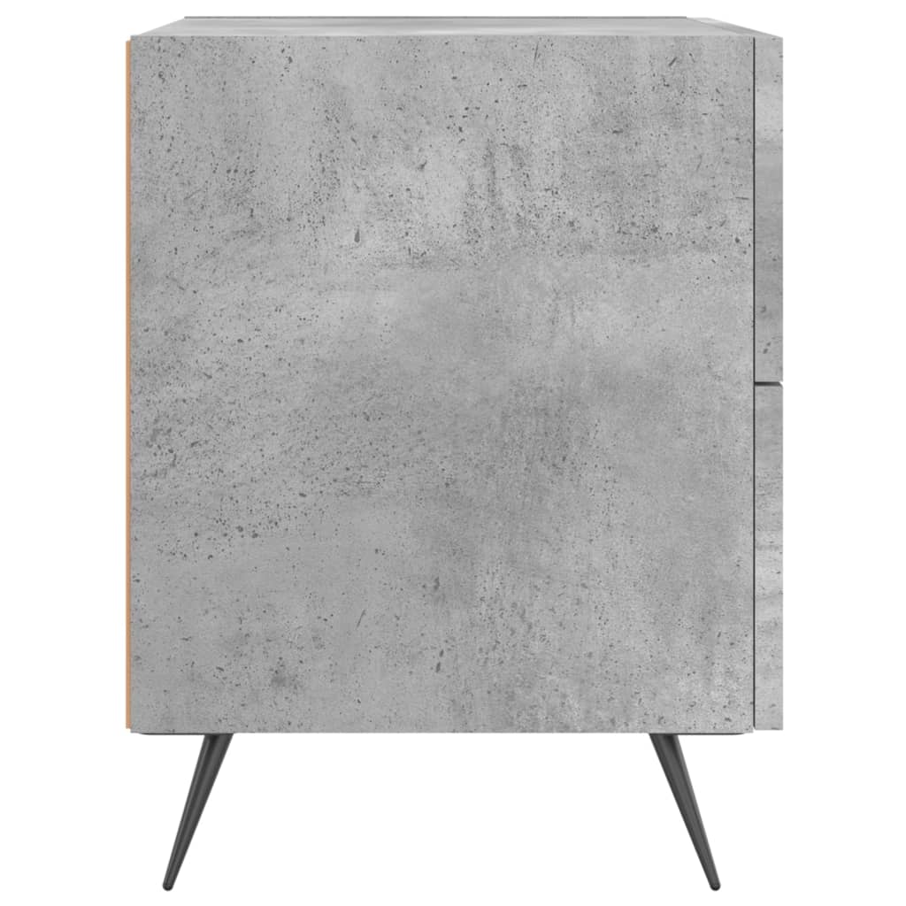 Comodini 2 pz Grigio Cemento 40x35x47,5 cm in Legno Multistrato - homemem39