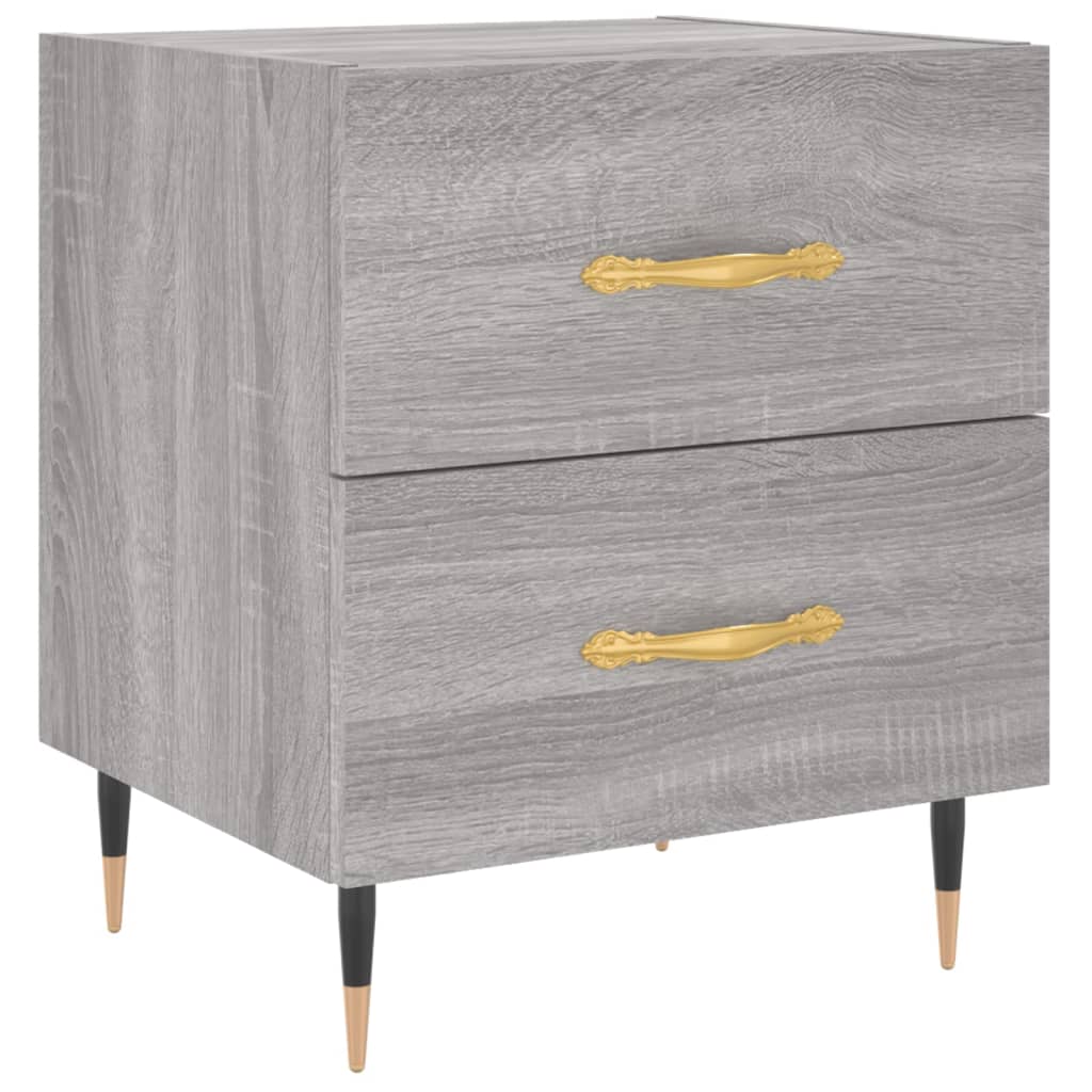 Comodino Grigio Sonoma 40x35x47,5 cm in Legno Multistrato - homemem39