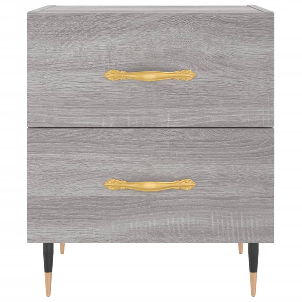 Comodino Grigio Sonoma 40x35x47,5 cm in Legno Multistrato - homemem39