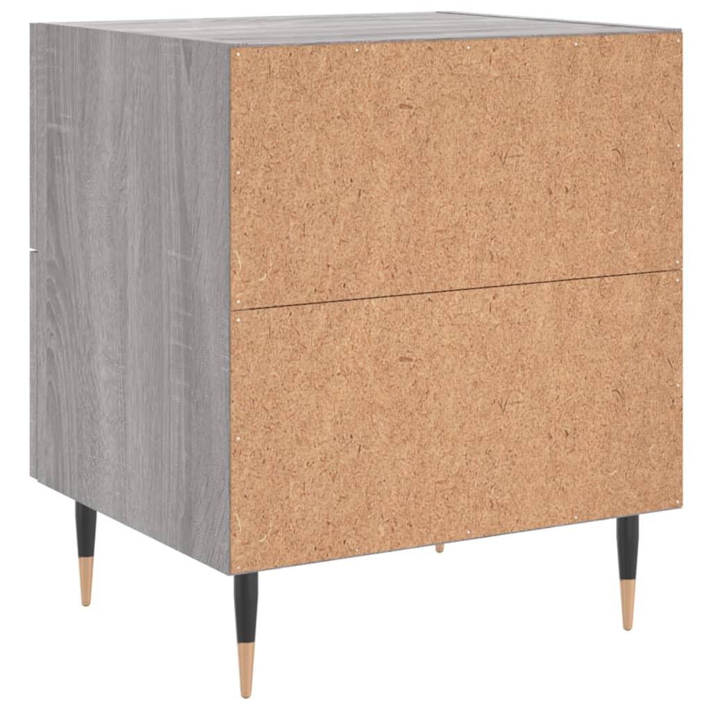 Comodino Grigio Sonoma 40x35x47,5 cm in Legno Multistrato - homemem39