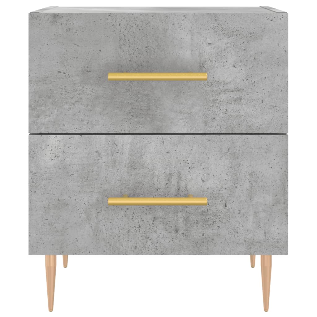 Comodini 2 pz Grigio Cemento 40x35x47,5 cm in Legno Multistrato - homemem39