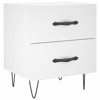 Comodini 2 pz Bianchi 40x35x47,5 cm in Legno Multistrato - homemem39