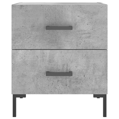 Comodini 2 pz Grigio Cemento 40x35x47,5 cm in Legno Multistrato - homemem39