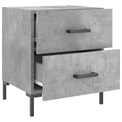 Comodini 2 pz Grigio Cemento 40x35x47,5 cm in Legno Multistrato - homemem39