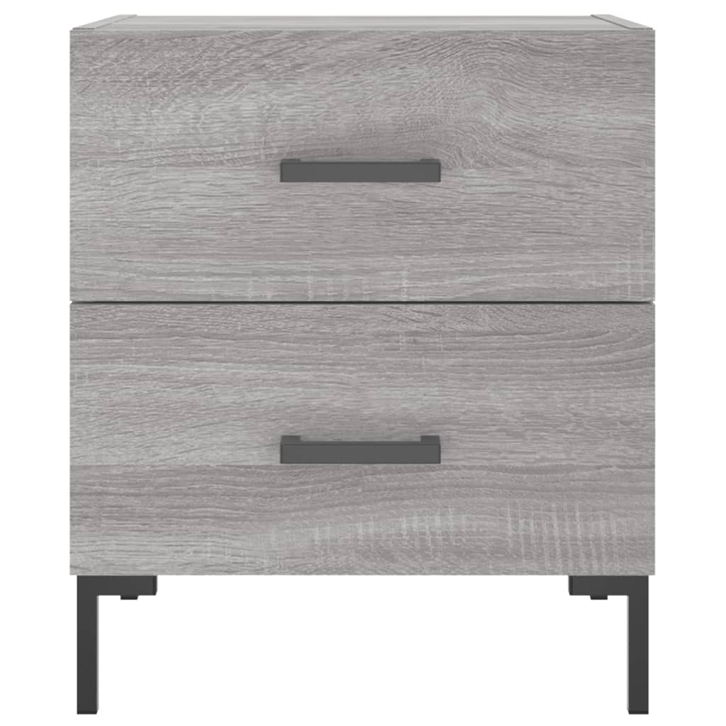 Comodini 2 pz Grigio Sonoma 40x35x47,5 cm in Legno Multistrato - homemem39