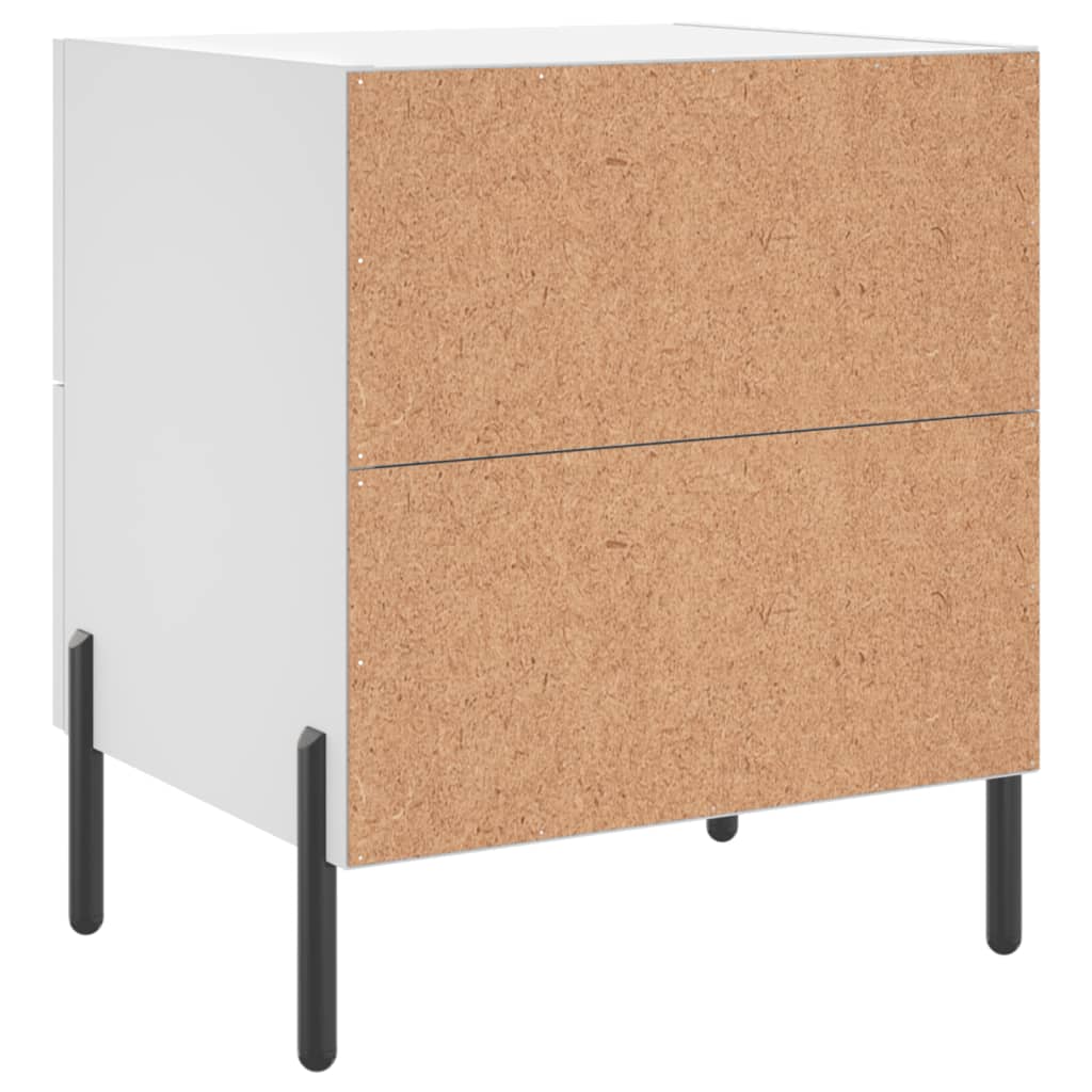 Comodini 2 pz Bianchi 40x35x47,5 cm in Legno Multistrato - homemem39