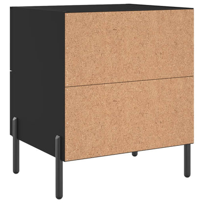 Comodini 2 pz Neri 40x35x47,5 cm in Legno Multistrato - homemem39