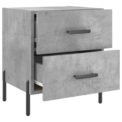 Comodini 2 pz Grigio Cemento 40x35x47,5 cm in Legno Multistrato - homemem39