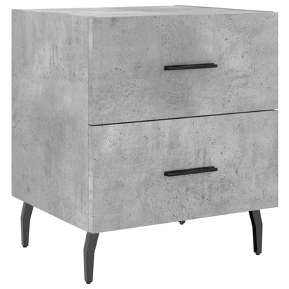 Comodino Grigio Cemento 40x35x47,5 cm in Legno Multistrato - homemem39