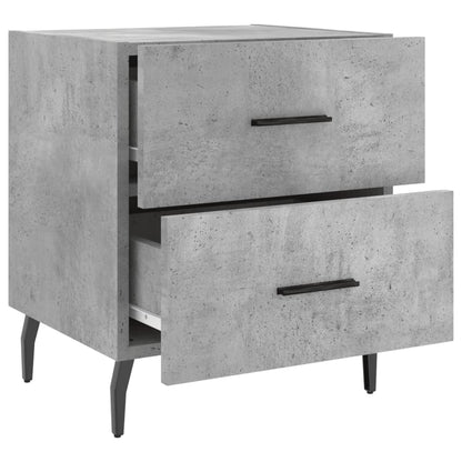 Comodini 2 pz Grigio Cemento 40x35x47,5 cm in Legno Multistrato - homemem39