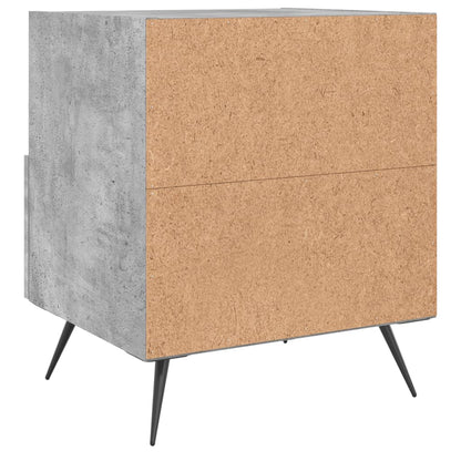 Comodini 2 pz Grigio Cemento 40x35x47,5 cm in Legno Multistrato - homemem39