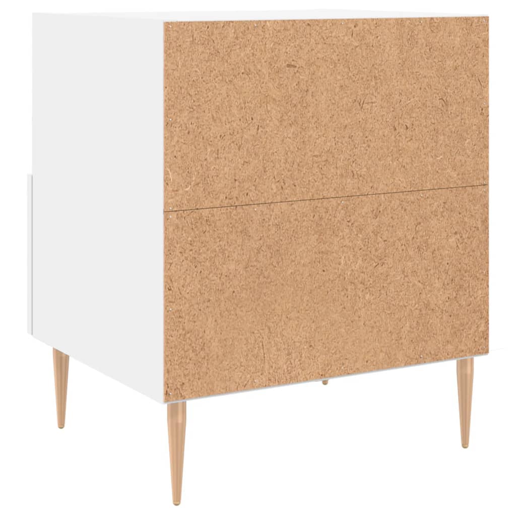 Comodini 2 pz Bianchi 40x35x47,5 cm in Legno Multistrato - homemem39