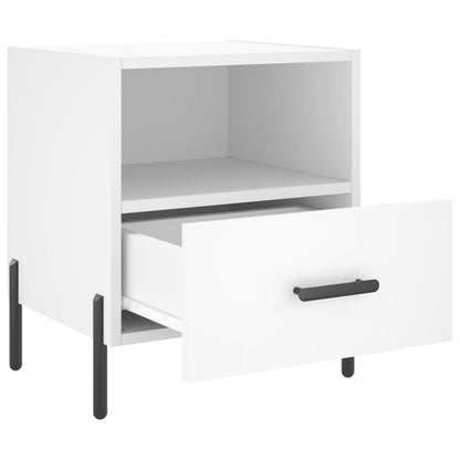 Comodini 2 pz Bianchi 40x35x47,5 cm in Legno Multistrato - homemem39