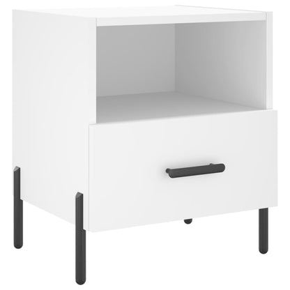 Comodini 2 pz Bianchi 40x35x47,5 cm in Legno Multistrato - homemem39