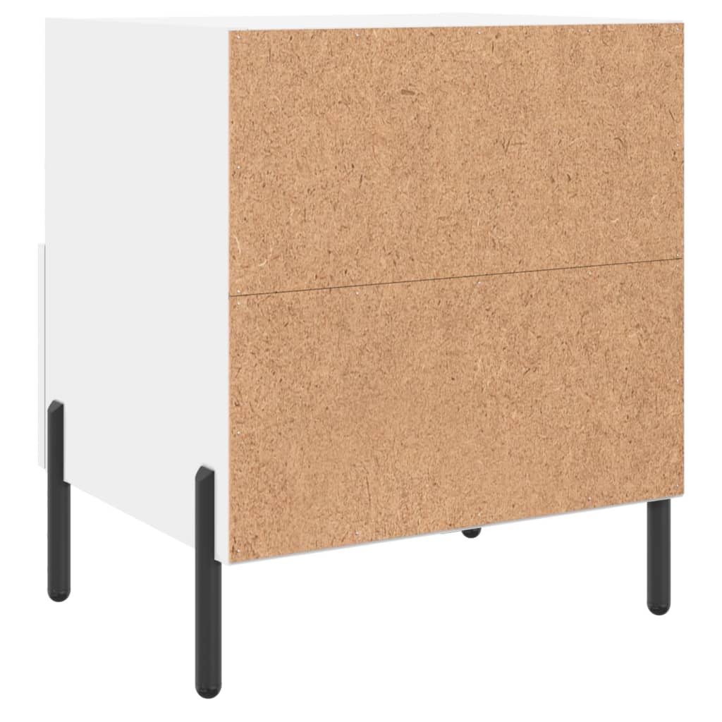 Comodini 2 pz Bianchi 40x35x47,5 cm in Legno Multistrato - homemem39