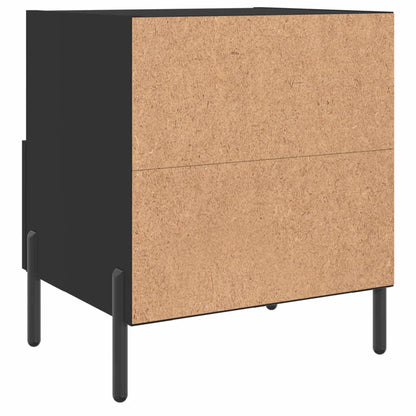 Comodini 2 pz Neri 40x35x47,5 cm in Legno Multistrato - homemem39