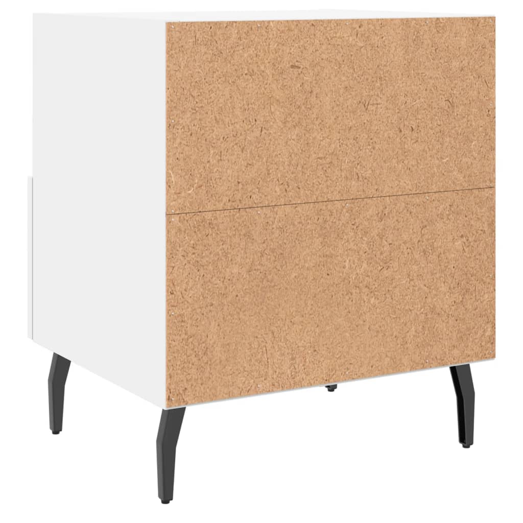 Comodini 2 pz Bianchi 40x35x47,5 cm in Legno Multistrato - homemem39