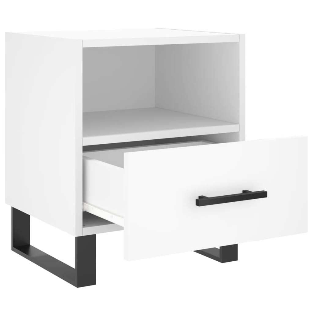 Comodini 2 pz Bianchi 40x35x47,5 cm in Legno Multistrato - homemem39