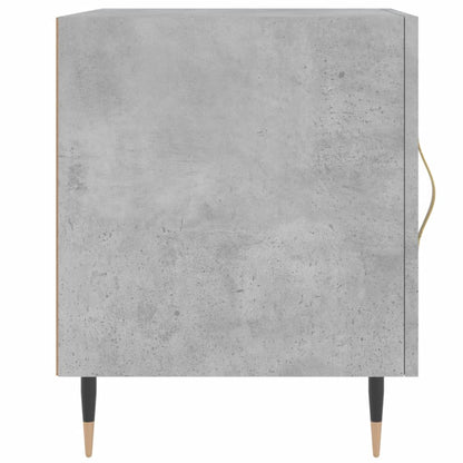 Comodino Grigio Cemento 40x40x50 cm in Legno Multistrato - homemem39