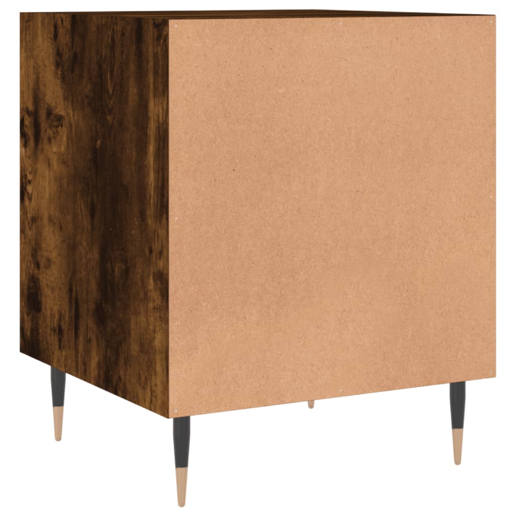 Comodino Rovere Fumo 40x40x50 cm in Legno Multistrato - homemem39