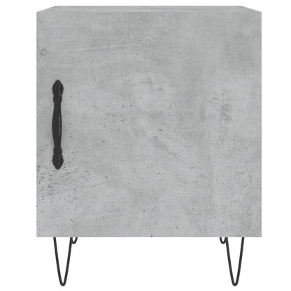 Comodino Grigio Cemento 40x40x50 cm in Legno Multistrato - homemem39