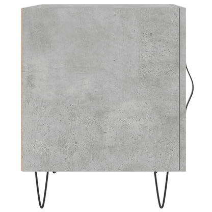 Comodino Grigio Cemento 40x40x50 cm in Legno Multistrato - homemem39