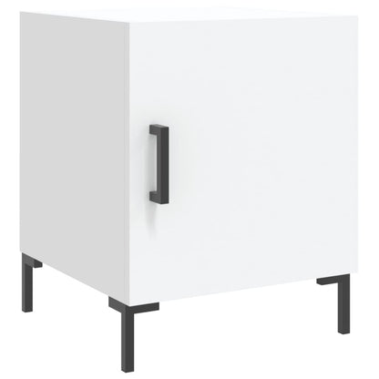 Comodino Bianco 40x40x50 cm in Legno Multistrato - homemem39