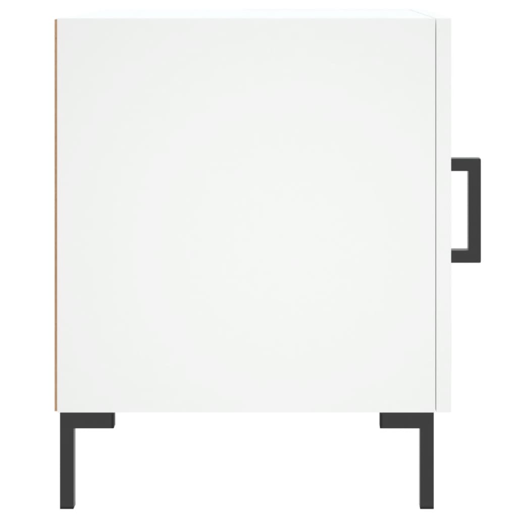 Comodino Bianco 40x40x50 cm in Legno Multistrato - homemem39