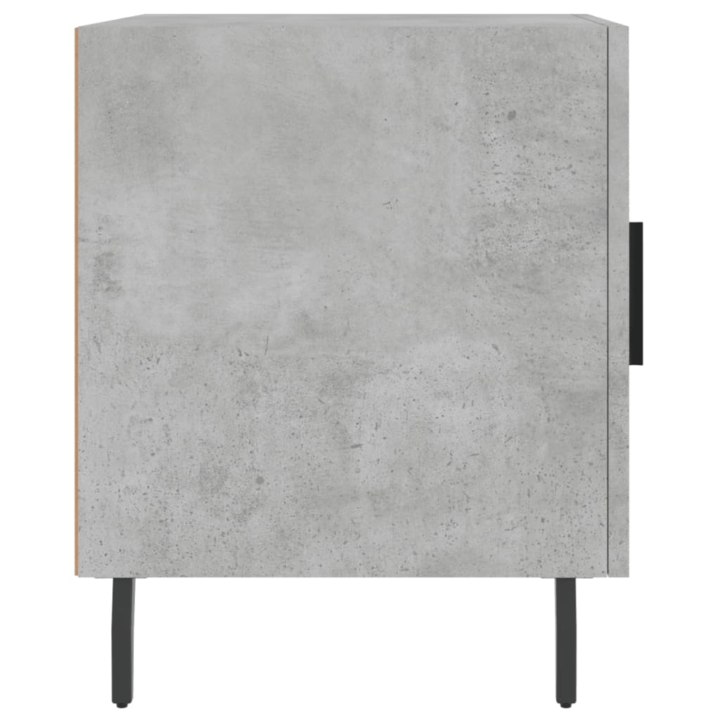 Comodino Grigio Cemento 40x40x50 cm in Legno Multistrato - homemem39