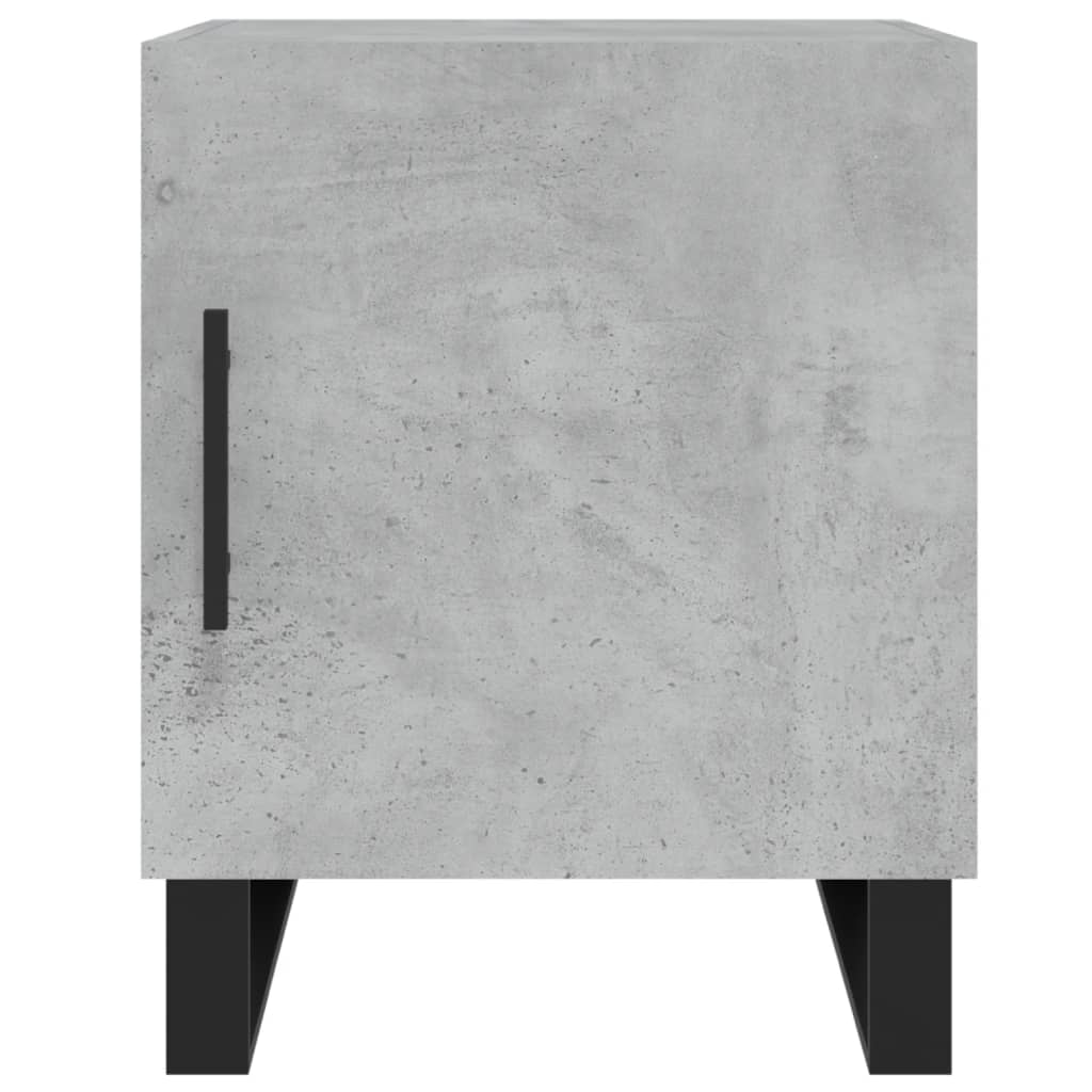 Comodino Grigio Cemento 40x40x50 cm in Legno Multistrato - homemem39