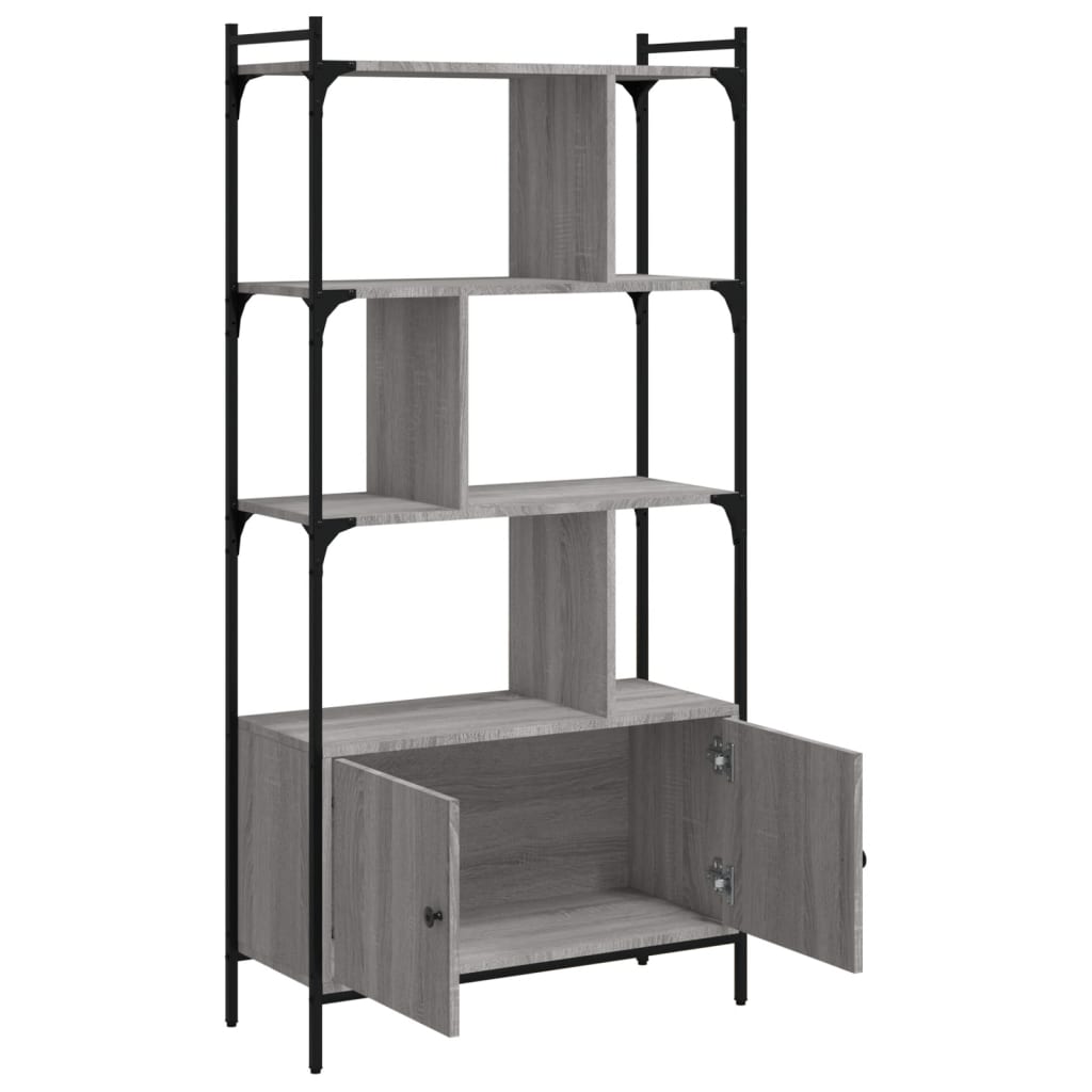 Libreria Ante Grigio Sonoma 76,5x30x154,5 cm Legno Multistrato - homemem39