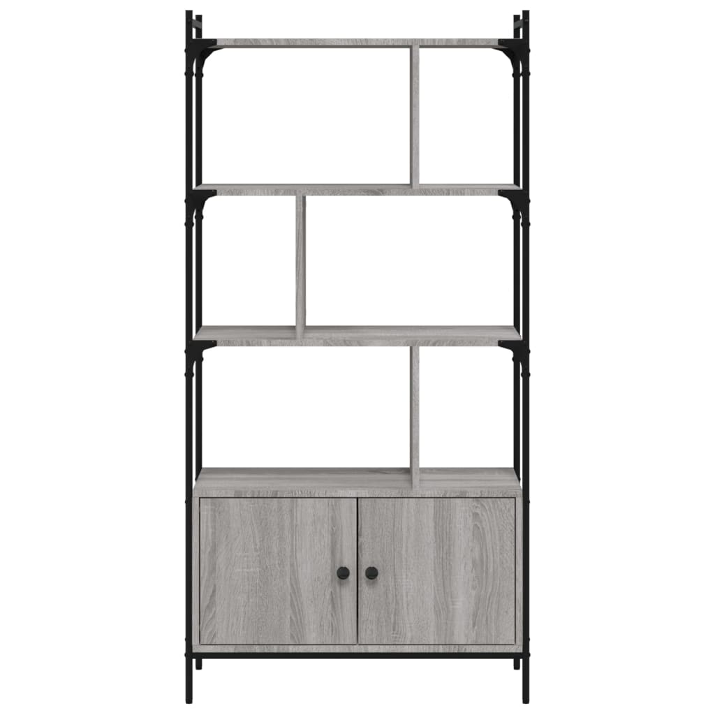 Libreria Ante Grigio Sonoma 76,5x30x154,5 cm Legno Multistrato - homemem39