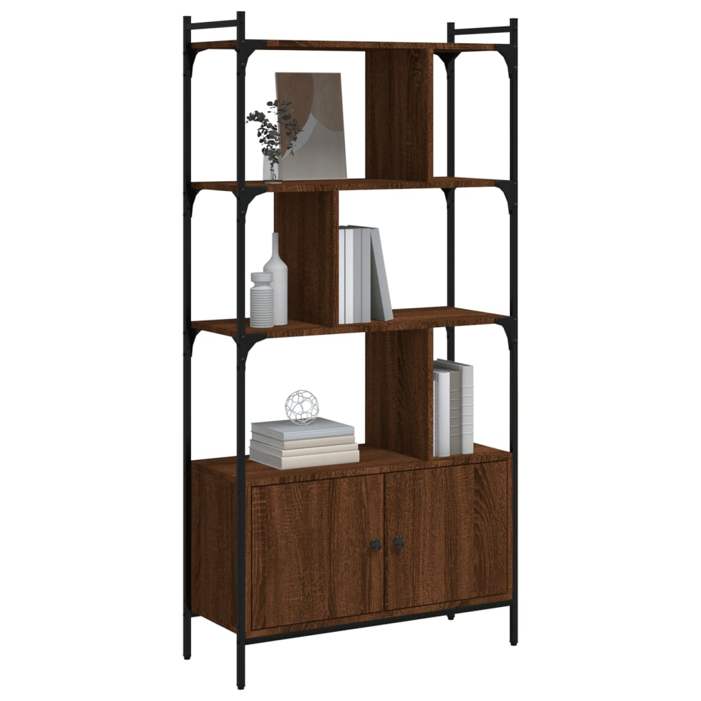 Libreria Ante Rovere Marrone 76,5x30x154,5 cm Legno Multistrato - homemem39