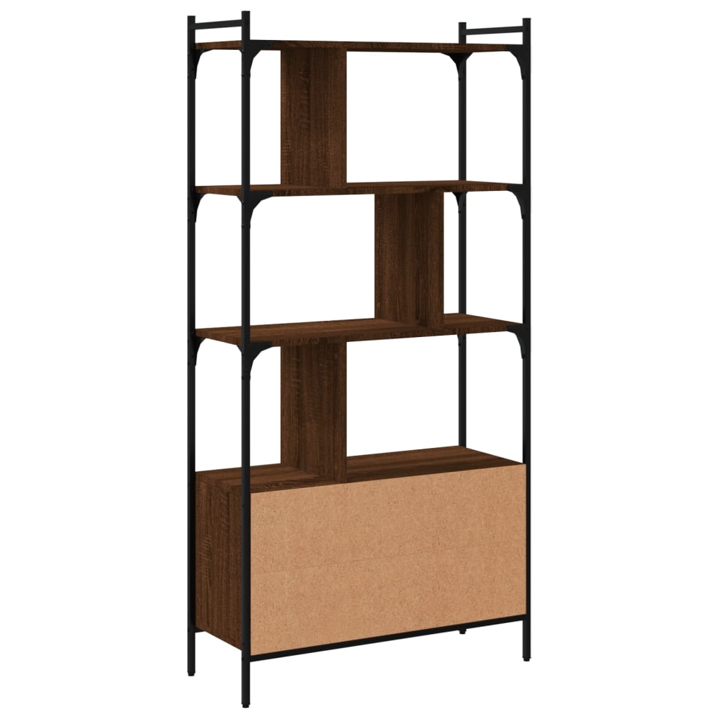 Libreria Ante Rovere Marrone 76,5x30x154,5 cm Legno Multistrato - homemem39