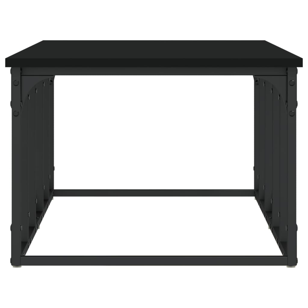 Tavolino da Salotto Nero 100x50x35,5 cm in Legno Multistrato - homemem39