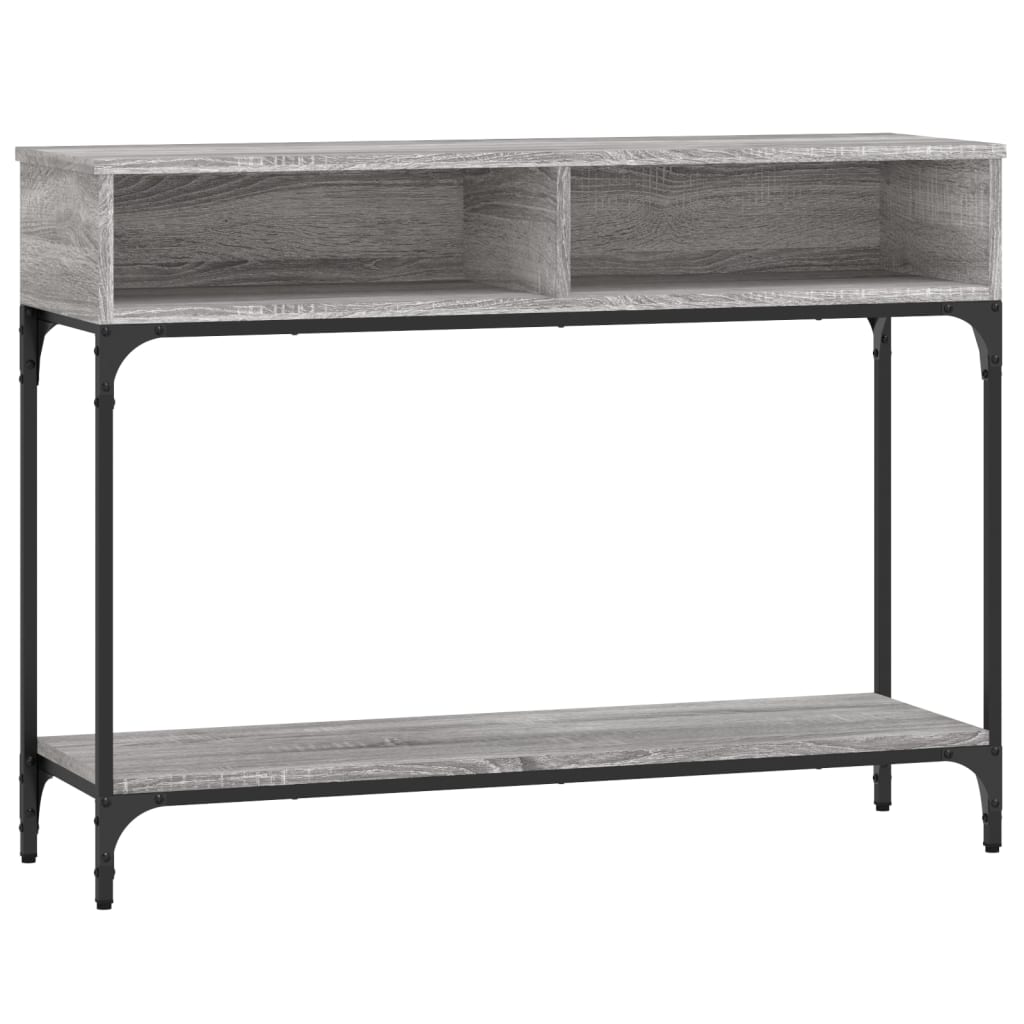 Tavolino Consolle Grigio Sonoma 100x30,5x75cm Legno Multistrato - homemem39