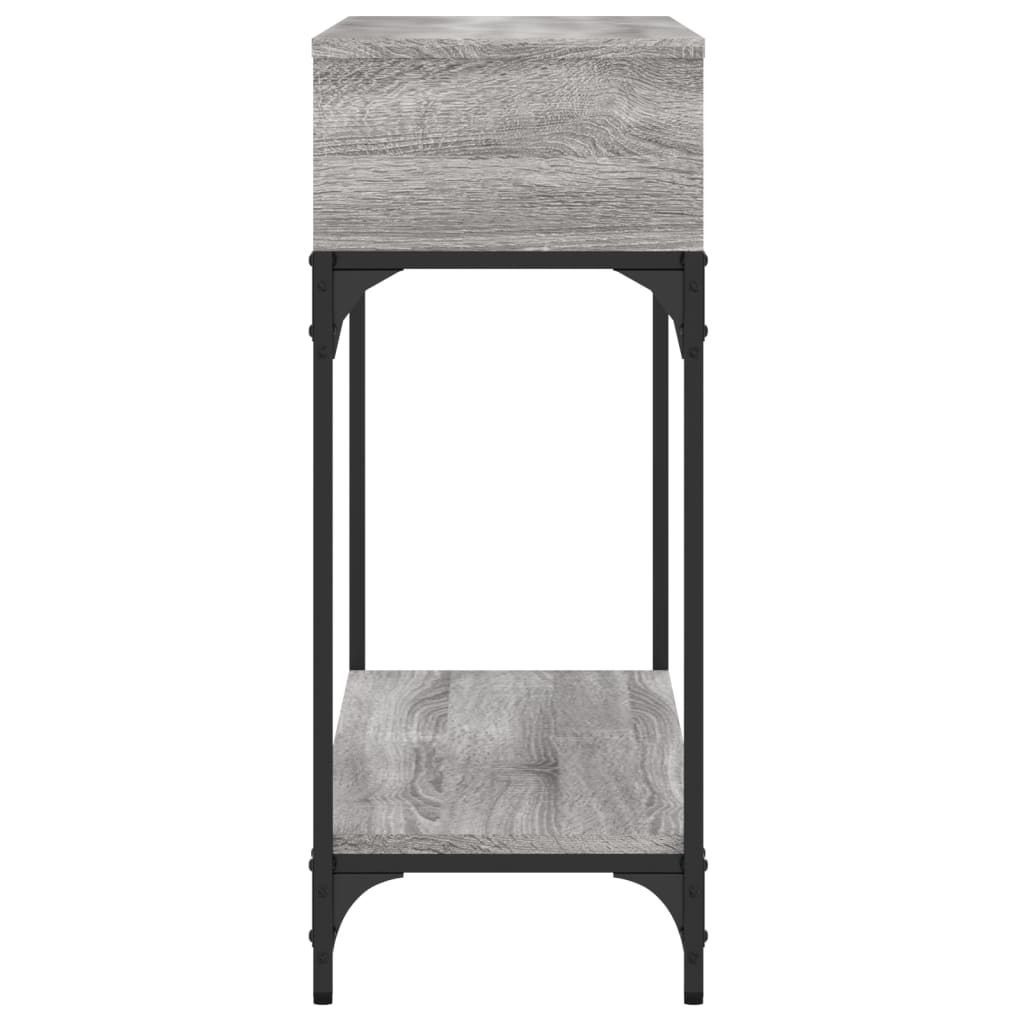 Tavolino Consolle Grigio Sonoma 100x30,5x75cm Legno Multistrato - homemem39