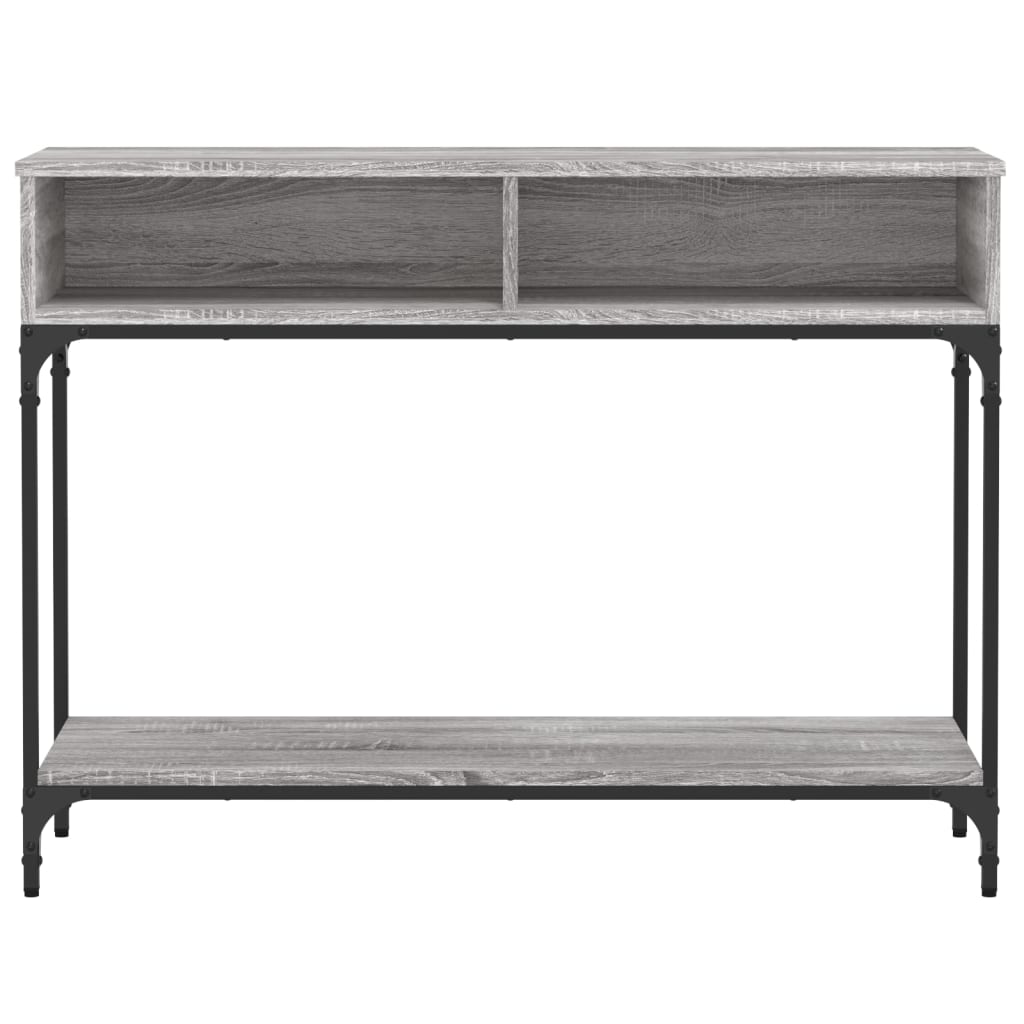 Tavolino Consolle Grigio Sonoma 100x30,5x75cm Legno Multistrato - homemem39