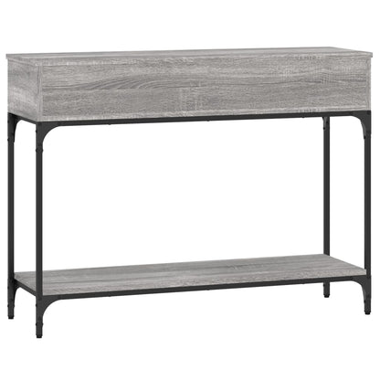 Tavolino Consolle Grigio Sonoma 100x30,5x75cm Legno Multistrato - homemem39