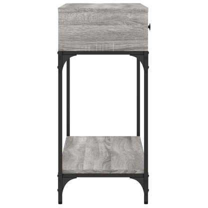 Tavolino Consolle Grigio Sonoma 100x34,5x75cm Legno Multistrato - homemem39