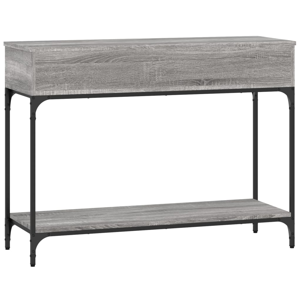 Tavolino Consolle Grigio Sonoma 100x34,5x75cm Legno Multistrato - homemem39