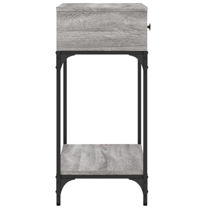 Tavolino Consolle Grigio Sonoma 75x34,5x75cm Legno Multistrato - homemem39