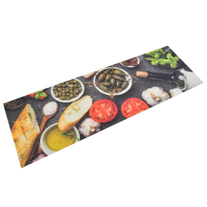 Tappeto da Cucina Lavabile Vino e Cena 60x180 cm Velluto - homemem39