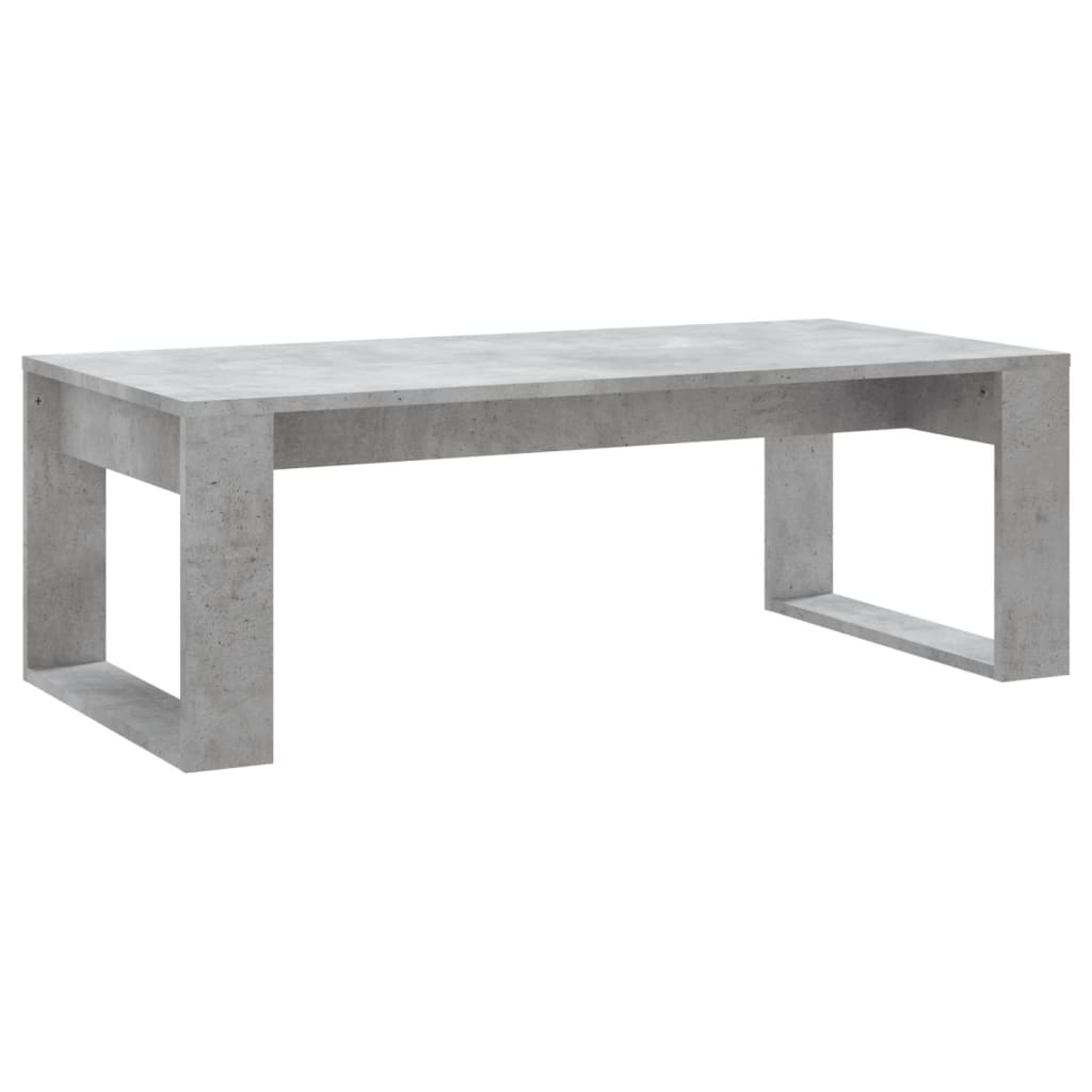 Tavolino Salotto Grigio Cemento 102x50x35 cm Legno Multistrato - homemem39