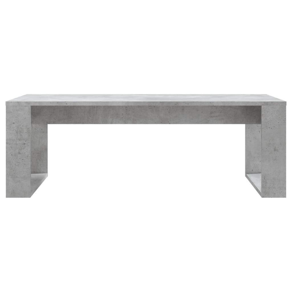 Tavolino Salotto Grigio Cemento 102x50x35 cm Legno Multistrato - homemem39