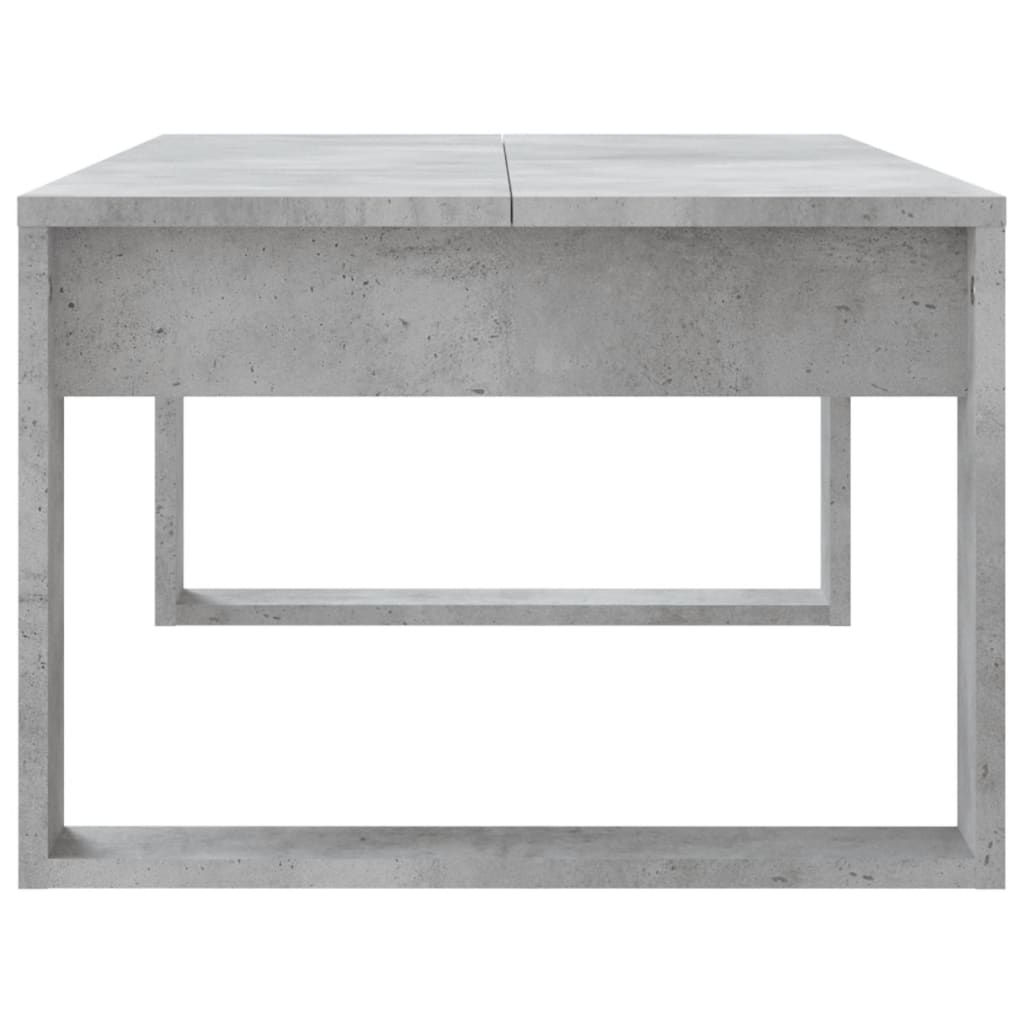 Tavolino Salotto Grigio Cemento 102x50x35 cm Legno Multistrato - homemem39