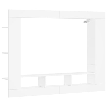 Mobile Porta TV Bianco 152x22x113 cm in Legno Multistrato - homemem39