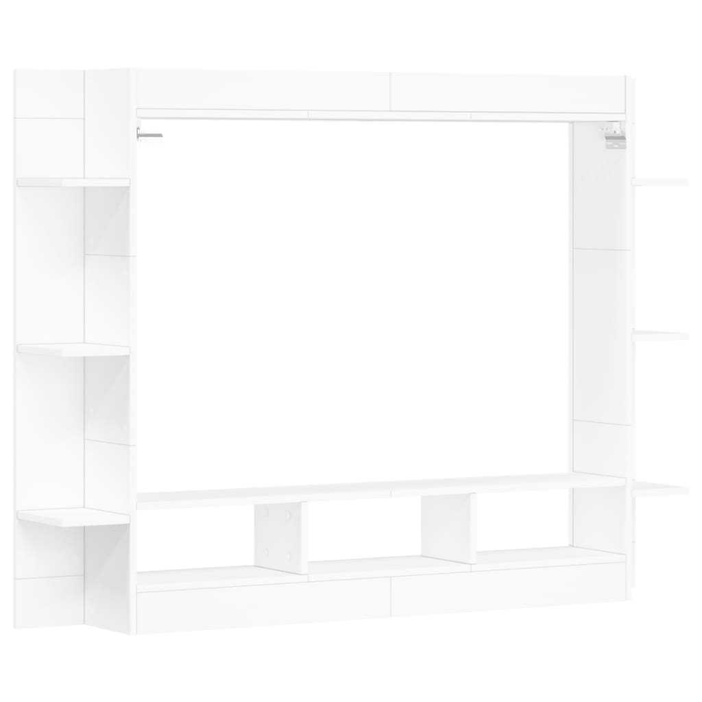 Mobile Porta TV Bianco 152x22x113 cm in Legno Multistrato - homemem39