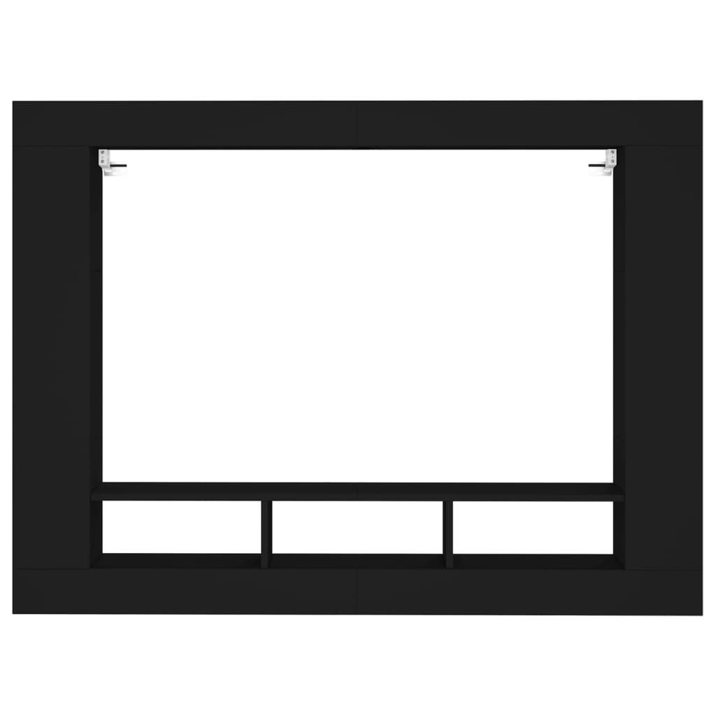 Mobile Porta TV Nero 152x22x113 cm in Legno Multistrato - homemem39